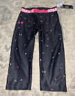 New Under Armour Girls Capri Pants Youth Large Compression Pink Black