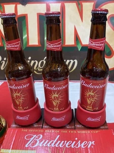 Budweiser Light Up Bottle Coolers Brand New Pack Of 3 ! Save £££ - Picture 1 of 7