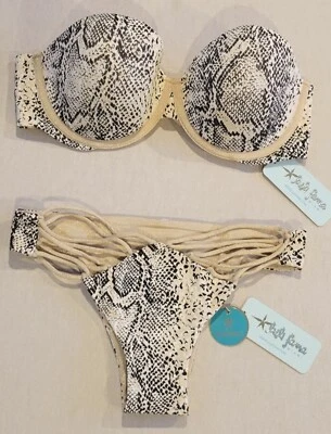 Luli Fama Bombo Alegria Bandeau Top & Paraiso Brazilian Bottom, XS - Image 1 of 4