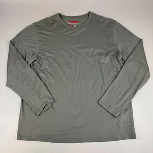 Karbon Mens Size 2XL 100% Merino Wool Long Sleeve Shirt Gray *Read Desc - Picture 1 of 9