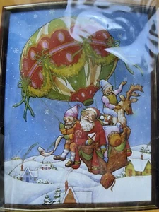 VTG "Santa's Special Delivery" 1982 Creative Circle Embroidery Kit #6046 SEALED - Picture 1 of 6