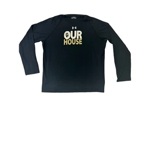 NCAA Georgia Tech Yellow Jackets Mens Large Black Long Sleeve Under Armor - Picture 1 of 19