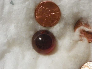 Hessonite Garnet 32.76 Carats 18.24 MM. Round x 10.25 Silky Orange Cab - Picture 1 of 2