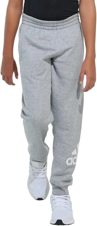 Boy's Adidas Gray Heathr Joggers Pants Size Large 14/16