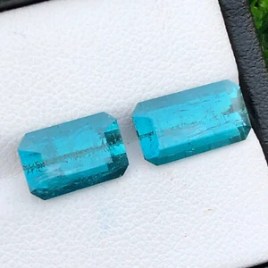 5.80 Cts Faceted Cut Rare Blue Indicolite Tourmaline Gemstone Origin Afghanistan - Picture 1 of 20