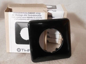 THPG 1fach Rahmen NEU Bakelit Abdeckungen Schalter Steckdose schwarz eckig - Bild 1 von 3