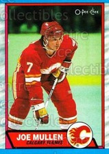 1989-90 O-Pee-Chee Box Bottoms Grey #O Joe Mullen