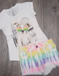 Girls Summer Clothing Lot Outfits 6x Swim Shorts Shirts Skirt Overalls 19 Pieces - Picture 1 of 15