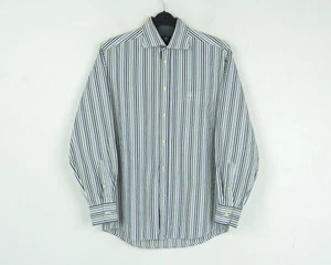 Camisa Formal De Algodón A Rayas Para Hombre BOGNER De 39 Botones De Manga Larga - Imagen 1 de 7
