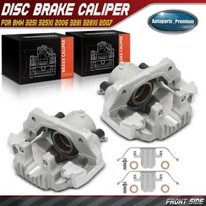 2x Front Left & Right Brake Caliper w/ Bracket for BMW 325i 2006 328i 328xi 2007 - Picture 1 of 8