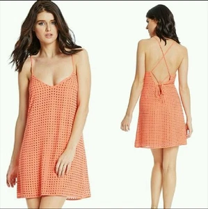 NUEVO CON ETIQUETAS ADIVINA POR MARCIANO NARANJA Vestido Irene Adorno Estrás TALLA S - Imagen 1 de 3