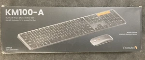 ProtoArc Backlit Bluetooth Keyboard and Mouse for Mac KM100-A - Afbeelding 1 van 3