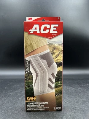 New Ace Compression Knee Brace w / Side Stabilizers Size Small 1 Support  207353 - Image 1 of 2