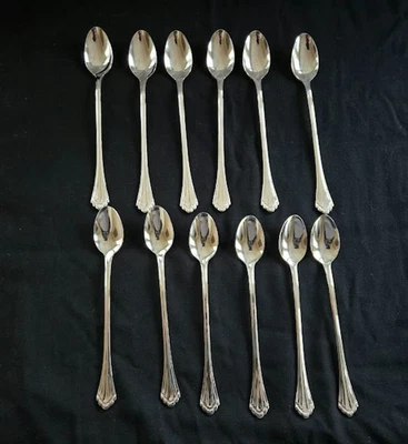 Oneida Community MARQUETTE Iced Tea Spoons 7.5 inch - Set of 12 - Image 1 of 4