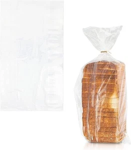Poly Bakery Bread Bags Clear Gusseted Bags All Size 1-mil 1000 Pack - Picture 1 of 14