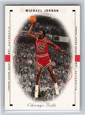 1998-99 SP Authentic - Michael Jordan #2 Chicago Bulls - Image 1 of 2