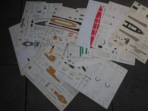 Sammelsurium Bögen Kartonbaumodell, Einzelteile , Umfangreich, Set 3 - Bild 1 von 5