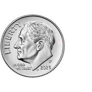 2023 P Roosevelt Dime Stempelglanz (1) Münzen Philadelphia Mint aus Bankrollen - Bild 1 von 2