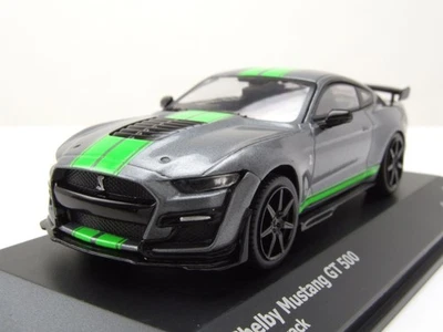 Ford Shelby Mustang GT500 2020 Grigio Neon Verde Modellino 1:43 Solido - Immagine 1 di 4