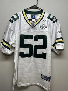 Reebok Clay Matthews Packers Jersey Mens 48 M/L Super Bowl XLV Patch Stitched - Picture 1 of 5