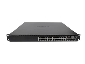 Switch Dell PowerConnect 7024 24x 1Gb 4x SFP 1Gb 4x Pila 10Gb Orejas de rack 0F14WF - Imagen 1 de 5