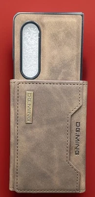 DG.Ming Leather Slot Wallet Case Samsung Galaxy Z Fold5 4 3 Magnetic Split Cover - Image 1 of 4
