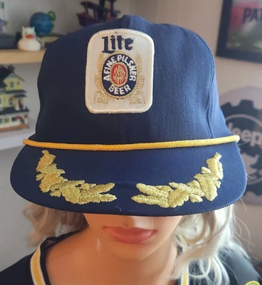Sombrero snapback vintage años 80 lite beer club capitán nuevo sin etiquetas osfa Foto 1 de 4