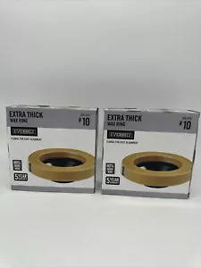 Everbilt Wax Ring Toilet Bowl Gasket with Flange Extra Thick 256416 #10. 2 Pack - Picture 1 of 2