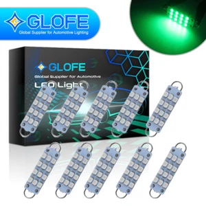10X Bombillas LED de bucle rígido de bucle rígido de color verde brillante 44 mm 211-4 570 12-SMD para luz del maletero de puerta - Imagen 1 de 5