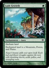 4x Lush Growth MTG Shards of Alara NM Magic Regular