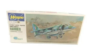 VINTAGE HASEGAWA AIRPLANE MODEL KIT G.R.M.K.1 V/STOL FIGHTER SIDDELEY HARRIER - Picture 1 of 7