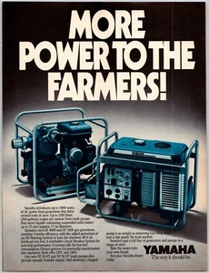 IMPRIMIR ANUNCIO Generadores de Gas Yamaha EF 4000 y EF 5000 1984 Más Potencia para Agricultores - Imagen 1 de 1