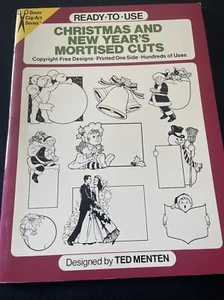 Christmas and New Year’s Mortised Cuts Dover Ready to Use designs - Picture 1 of 4