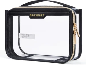 TSA Approved Toiletry Bag, Clear Travel Toiletry Bag, Makeup Cosmetic Pouch Bag - Picture 1 of 7