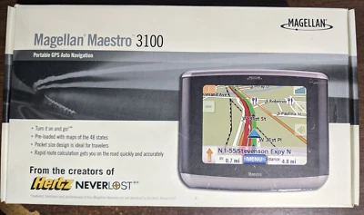 Magellan Maestro 3100 Portable GPS - Complete Kit - Used Once - Image 1 of 4
