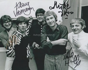Klaus Voorman Mike D'Abo, Mike Hugg, McGuiness HAND SIGNED 8x10 Photo, Autograph - Picture 1 of 2