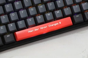 Fallout War Never Changes Spacebar Keycap ABS Etched, Shine-Through Cherry MX - Picture 1 of 5