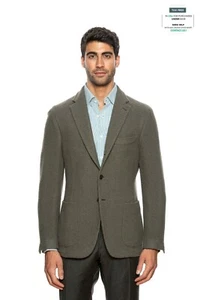$2090 BELVEST Green 100% Camel Hair Jacket Blazer 40 US / 50 EU Drop 7R - Picture 1 of 7