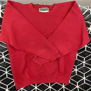 Vintage Levi Strauss & CO Red Crewneck Sweatshirt Made in USA Size Large Skater - Picture 1 of 8