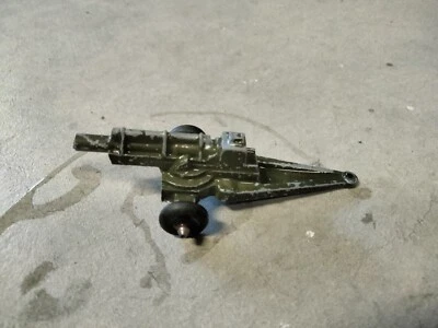 Vintage Midge Toy Metal Military Army Artillery Howitzer Cannon On Trailer - Image 1 of 3
