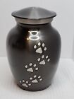 Pet Urn 6" Brass With Slate Finish New