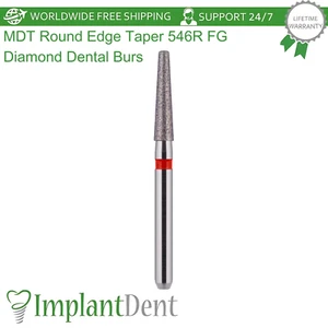 Dental MDT Rundkantenkegel FG Diamantbohrer 546R Randveredelung Konturierung - Bild 1 von 12