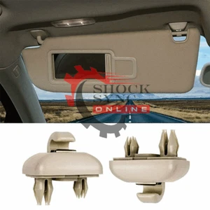 Pair of Sun Visor Clip Beige fit Audi A3 A4 A5 Q5 A7 B6 B7 B8 S4 S5 TT 8U0857562 - Bild 1 von 10
