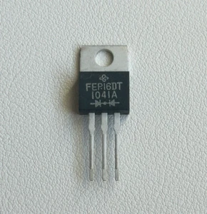 2X | 5X FEP16DT-E3/45 FEP16DT VISHAY Dual Anode Ultrafast Diode 200V 16A TO-220 - Bild 1 von 3