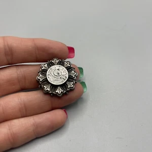 Antico vittoriano?? Ciondolo spilla artistica in argento sterling .925 con chiusura a C #Y54 - Foto 1 di 19