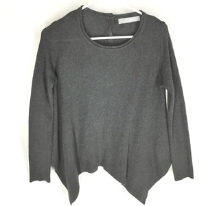 COIN 1804 grauer Pullover Größe Small Damen Pulli Knopfleiste Lagenlook - Bild 1 von 7