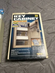 MMF Industries Locking Key Cabinet Holds 30 Keys w keys markers Car Dealers - Picture 1 of 8