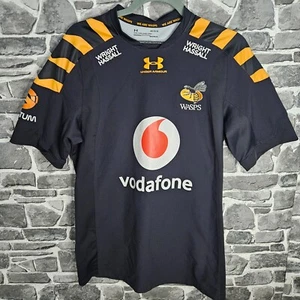 Wasps Rugby Union Home Shirt 2019/2020 Under Armour Large Jersey Pro Fitted - Picture 1 of 13