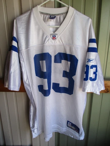 Dwight Freeney Indianapolis Colts Football Jersey Reebok On Field Size Large Cover