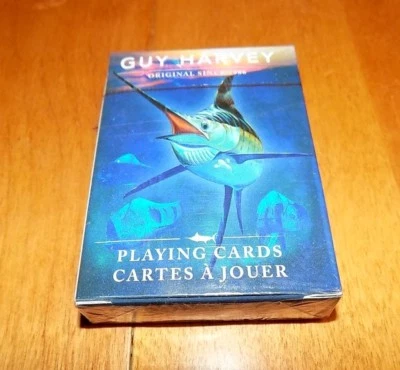 GUY HARVEY Marln Sea Turtle Swordfish Casino Quality Playing Cards Card Deck NEW - Image 1 of 3